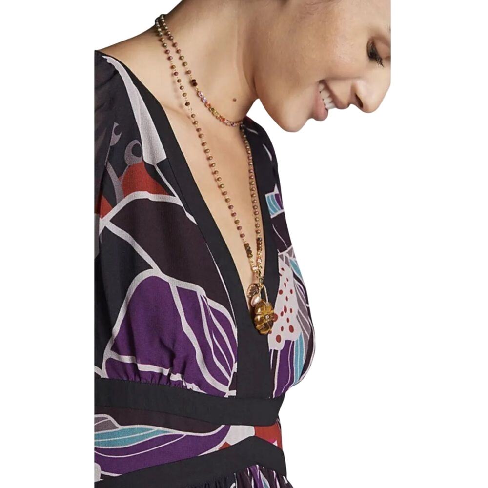 LetMeBe by Anthropologie Midi Dress Bold Print, Size Small new with tag - Picture 5 of 14